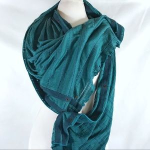 Free people lurex snap wrap/shawl/scarf